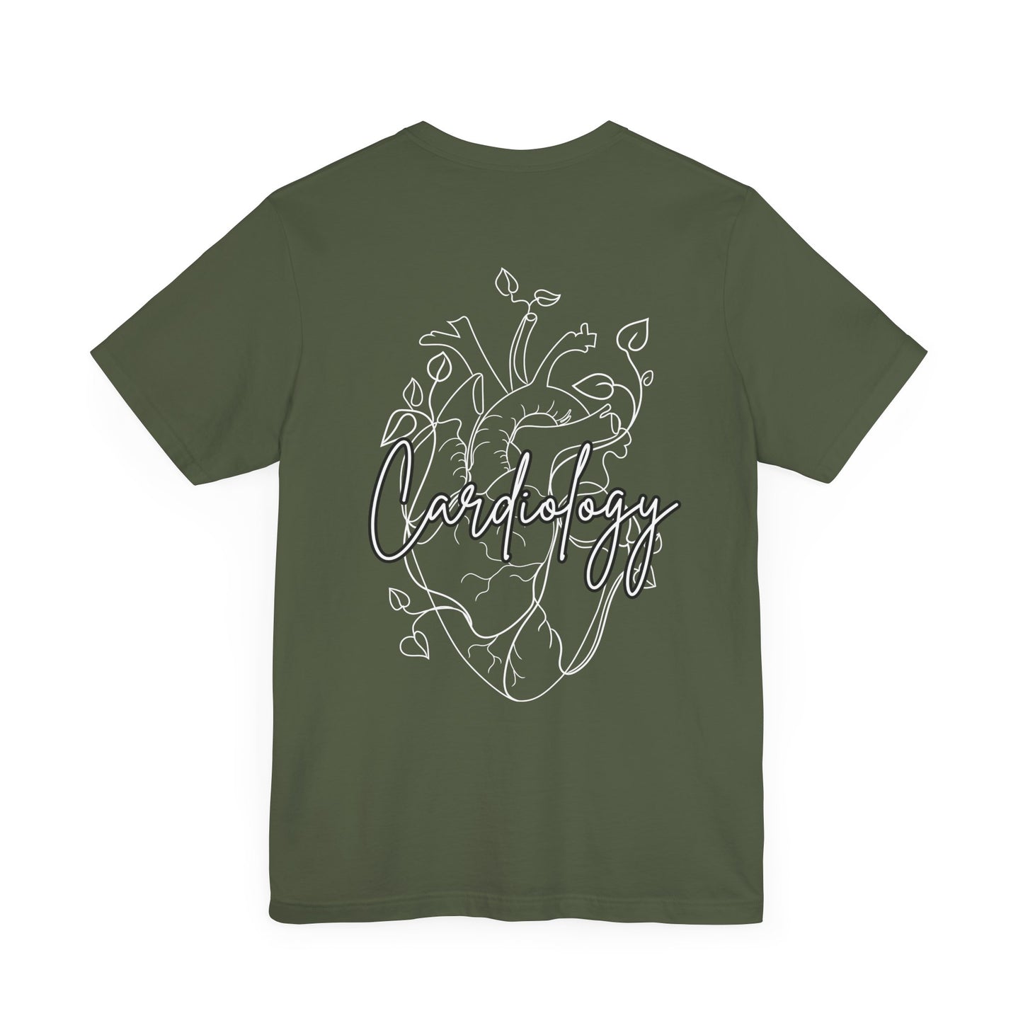 Simple Floral Heart , Cardiology Bella Canvas Tshirt