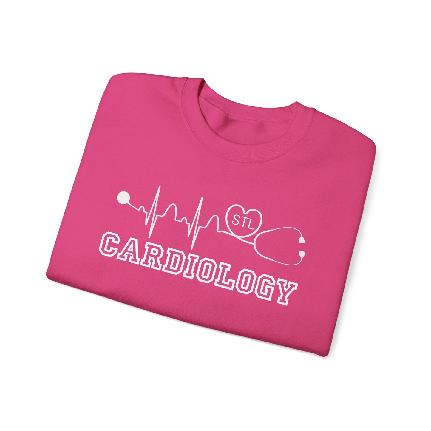 STL Cardiology EKG RN Comfy Gildan Sweatshirt, EKG STL  love, wear out or at work!