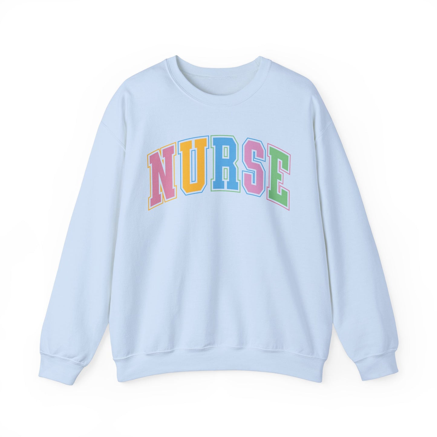 Multi Color Nurse  Varsity Letter Sweatshirt