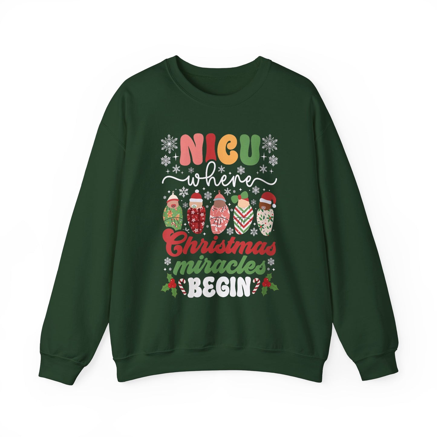 NICU Nurse Christmas Sweatshirt, Nurse Christmas sweatshirt, Baby Nurse Sweatshirt, gift for nurse, cute Christmas sweatshirt