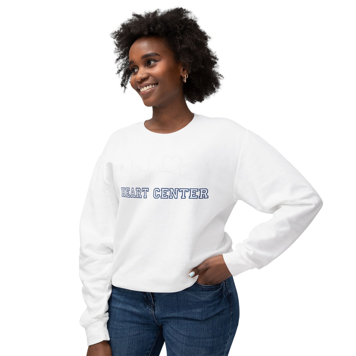Heart Center EKG STL Comfort Colors Sweatshirt