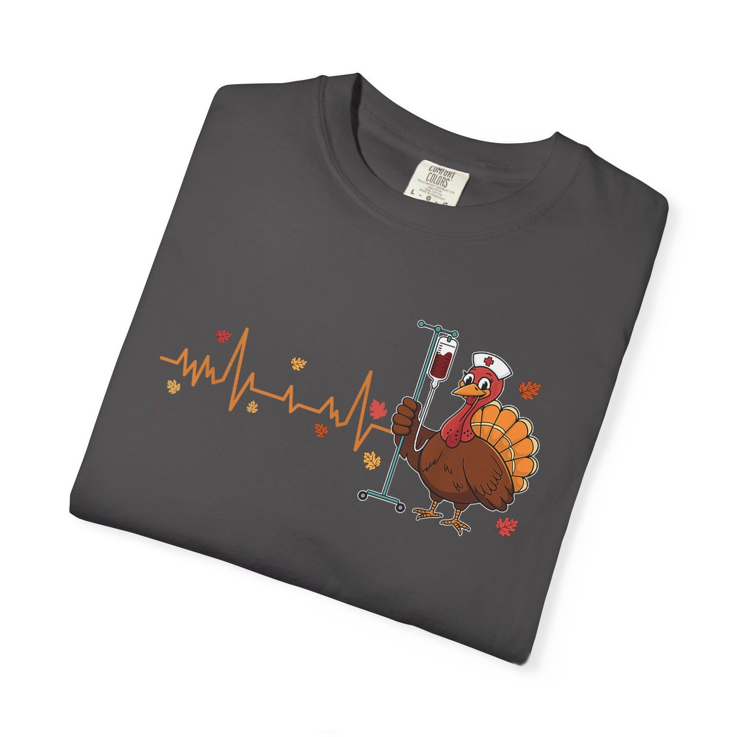 EKG turkey full front Nurse , pediatric nurse thanksgiving shirt, gildan turkey nurse shirt, Peds nurse , fall nurse shirt
