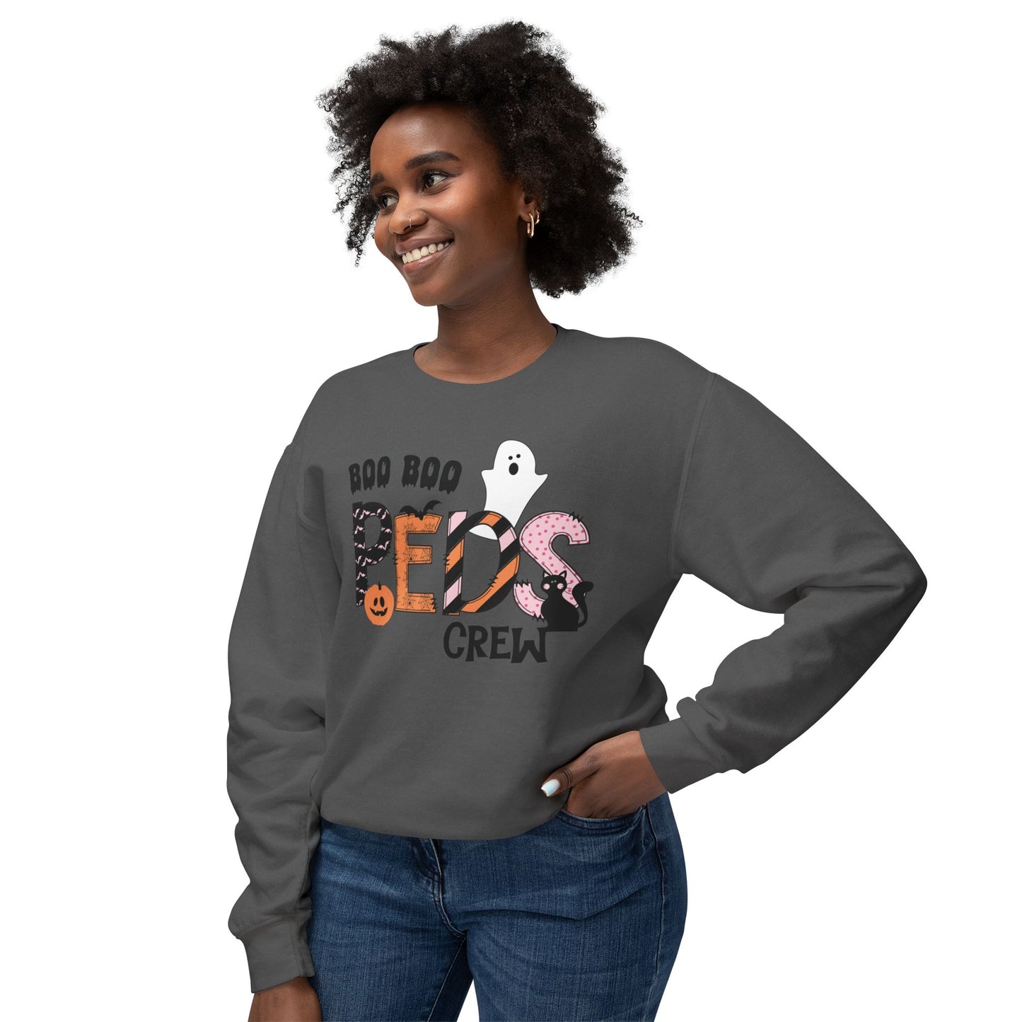 Boo Boo Peds Crew, pediatric nurse sweatshirt, Halloween sweatshirt, spooky season, ER RN, NICU nurseHalloween Nurse, comfort colors