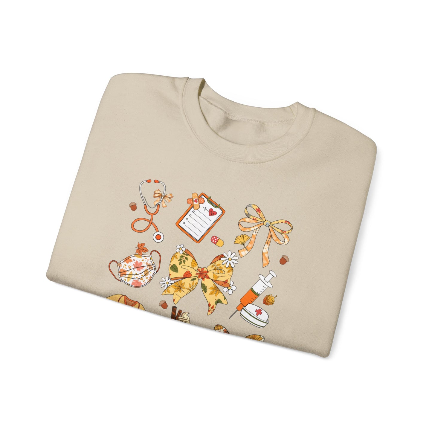 Cute Fall Pediatric Emergency Sweatshirt for all Fall Months, Nurse shirt, gift for nurse, coquette bow, everything fall
