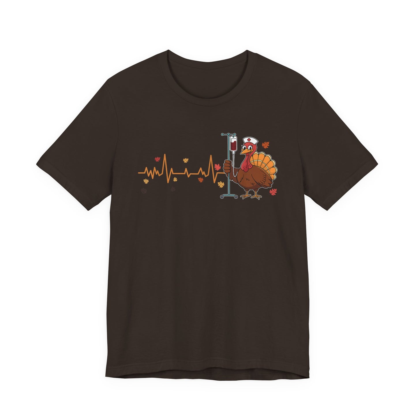 EKG turkey full front  ED Nurse , pediatric nurse thanksgiving shirt, gildan turkey nurse shirt, Peds nurse , fall nurse shirt