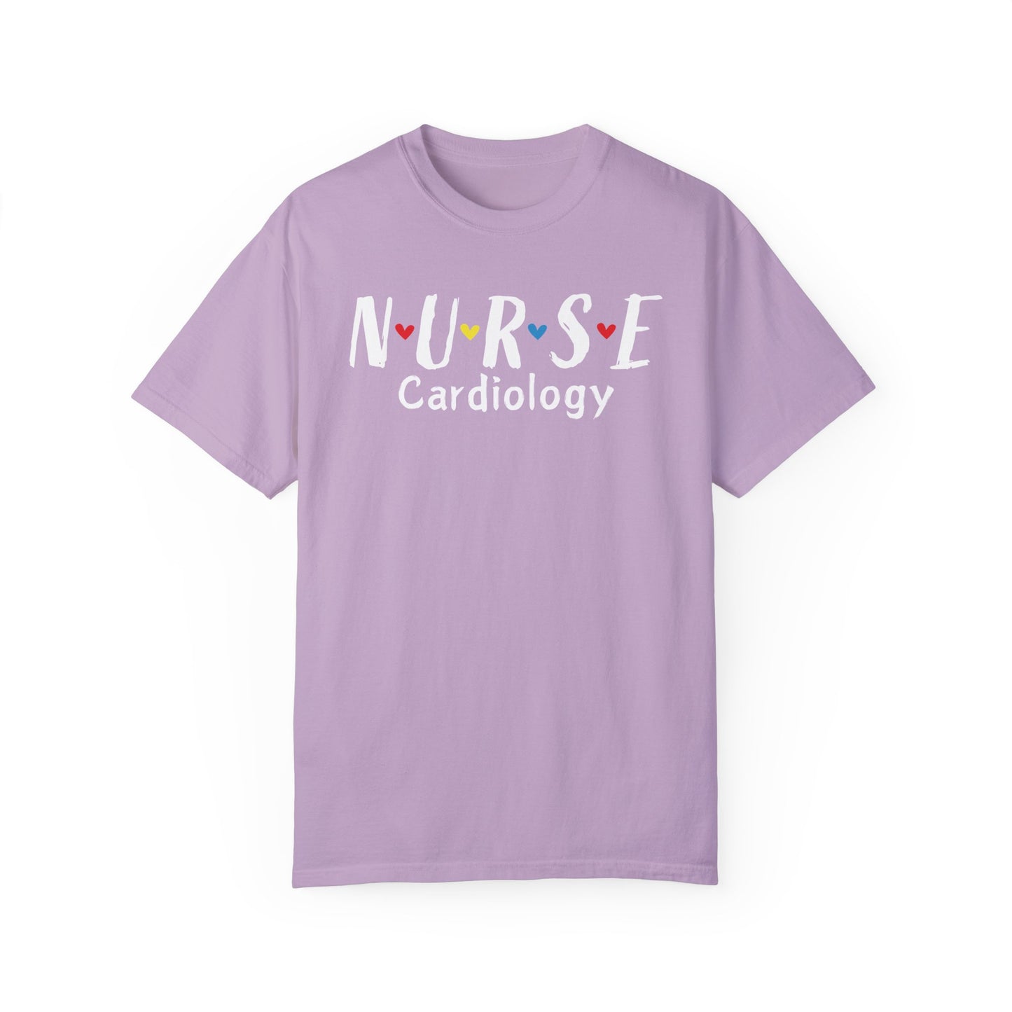 Cute Heart Nurse Cardiology Comfort Colors Shirt