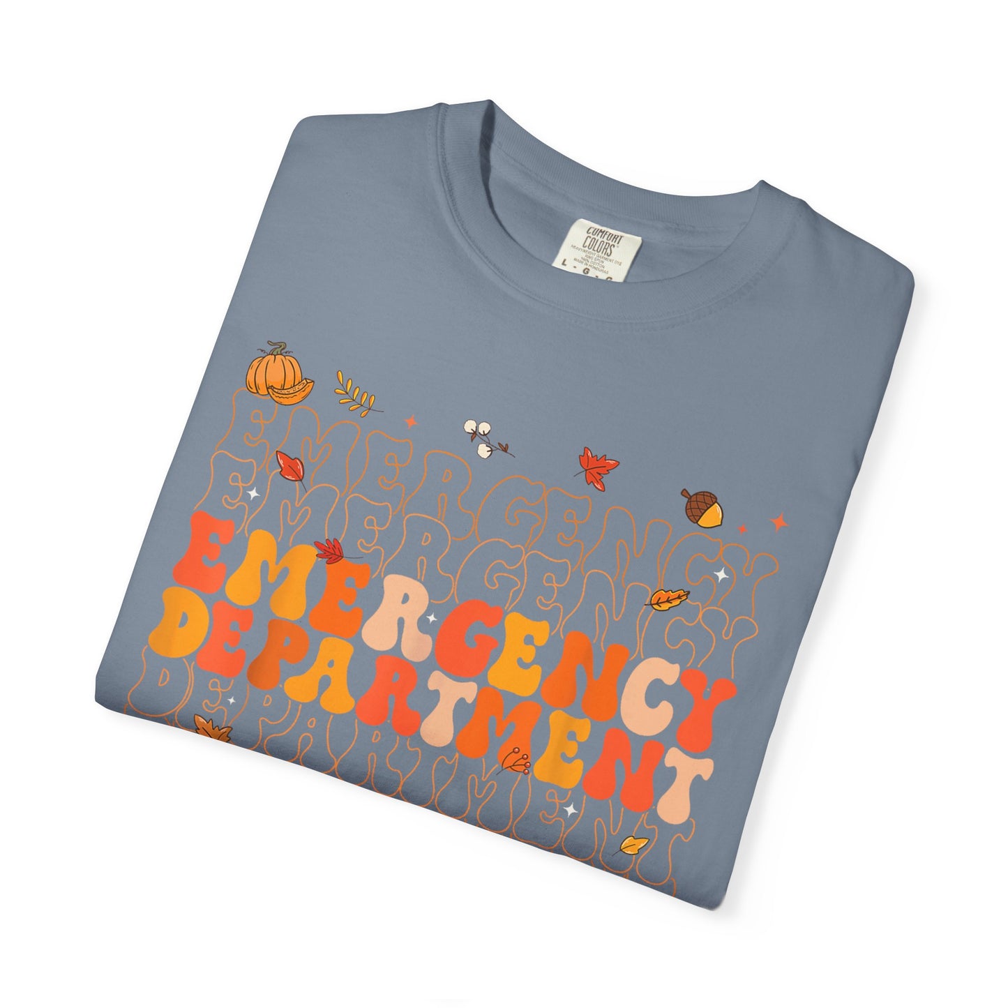 Emergency Fall comfort colors comfy tshirt,  thanksgiving nurse tshirt