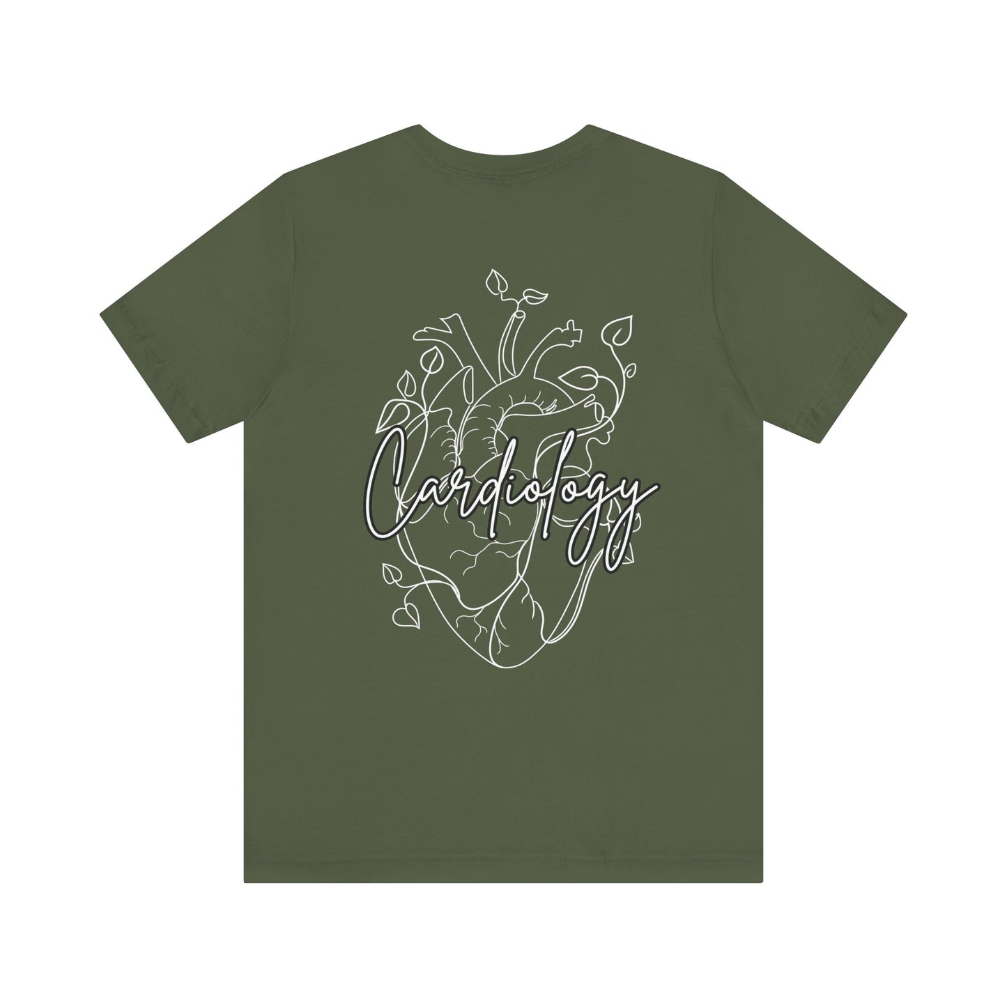 Simple Floral Heart , Cardiology Bella Canvas Tshirt