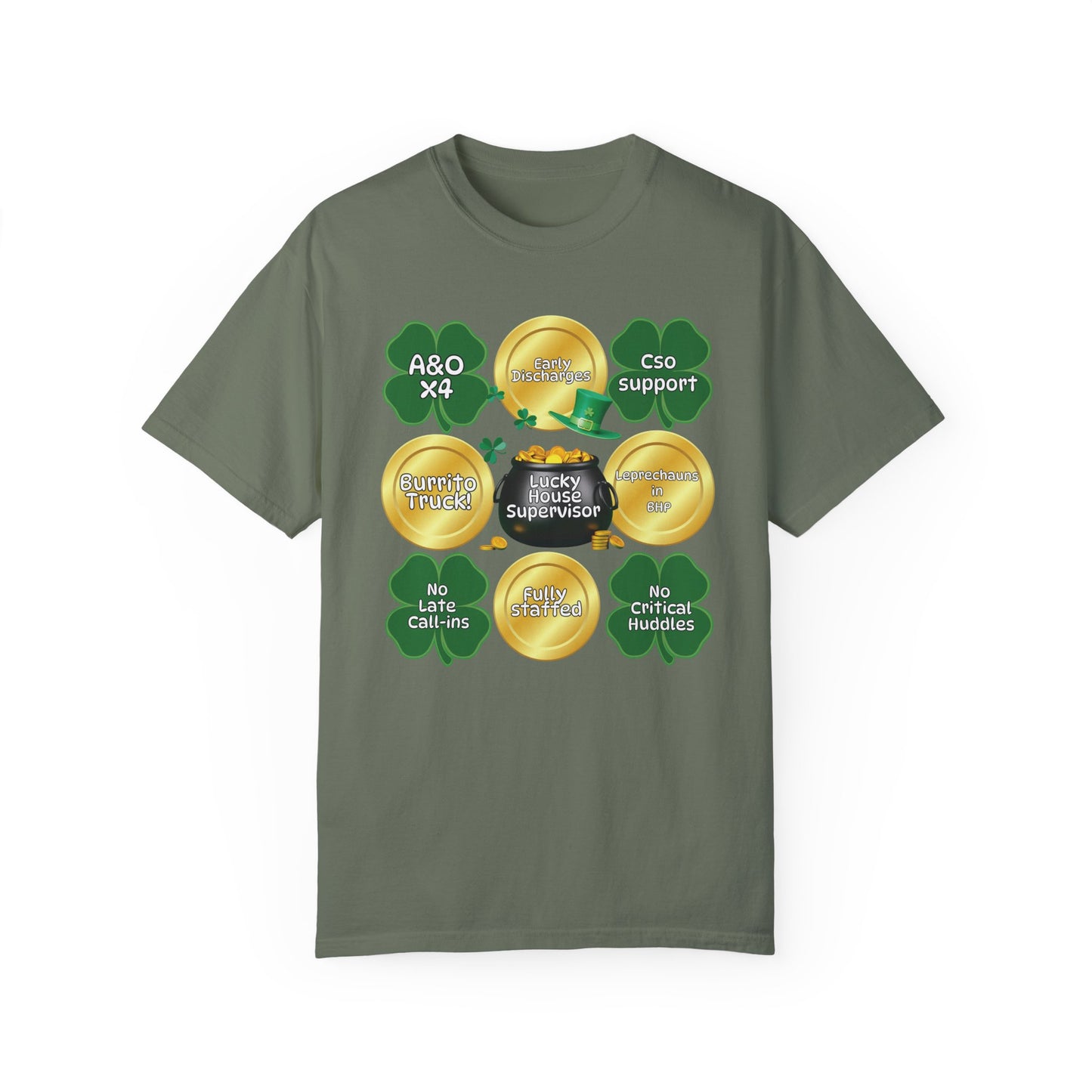 Lucky House Supervisor Comfort colors St. Patrick’s T-shirt