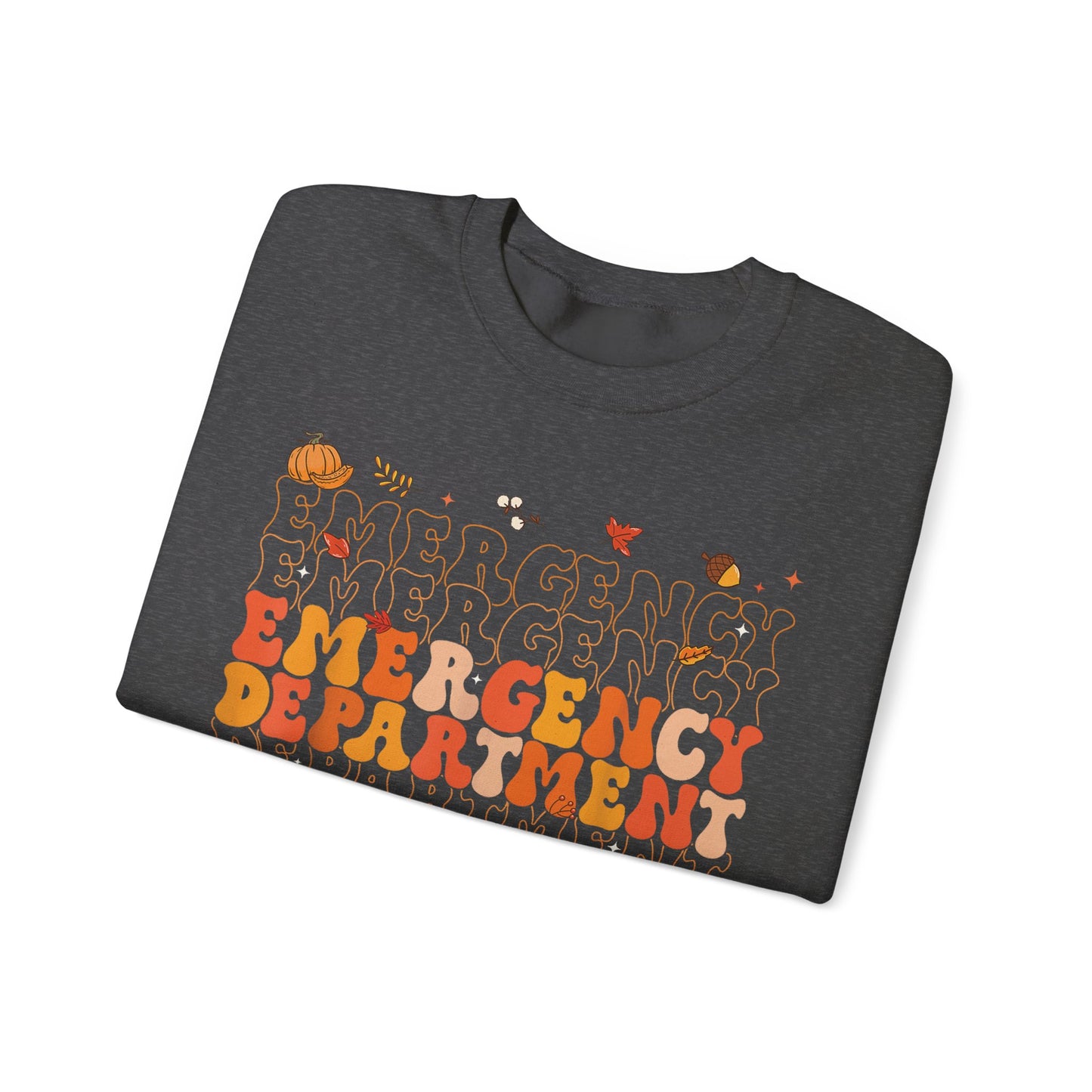 Emergency Fall gildan comfy sweatshirt,  thanksgiving nurse sweatshirt