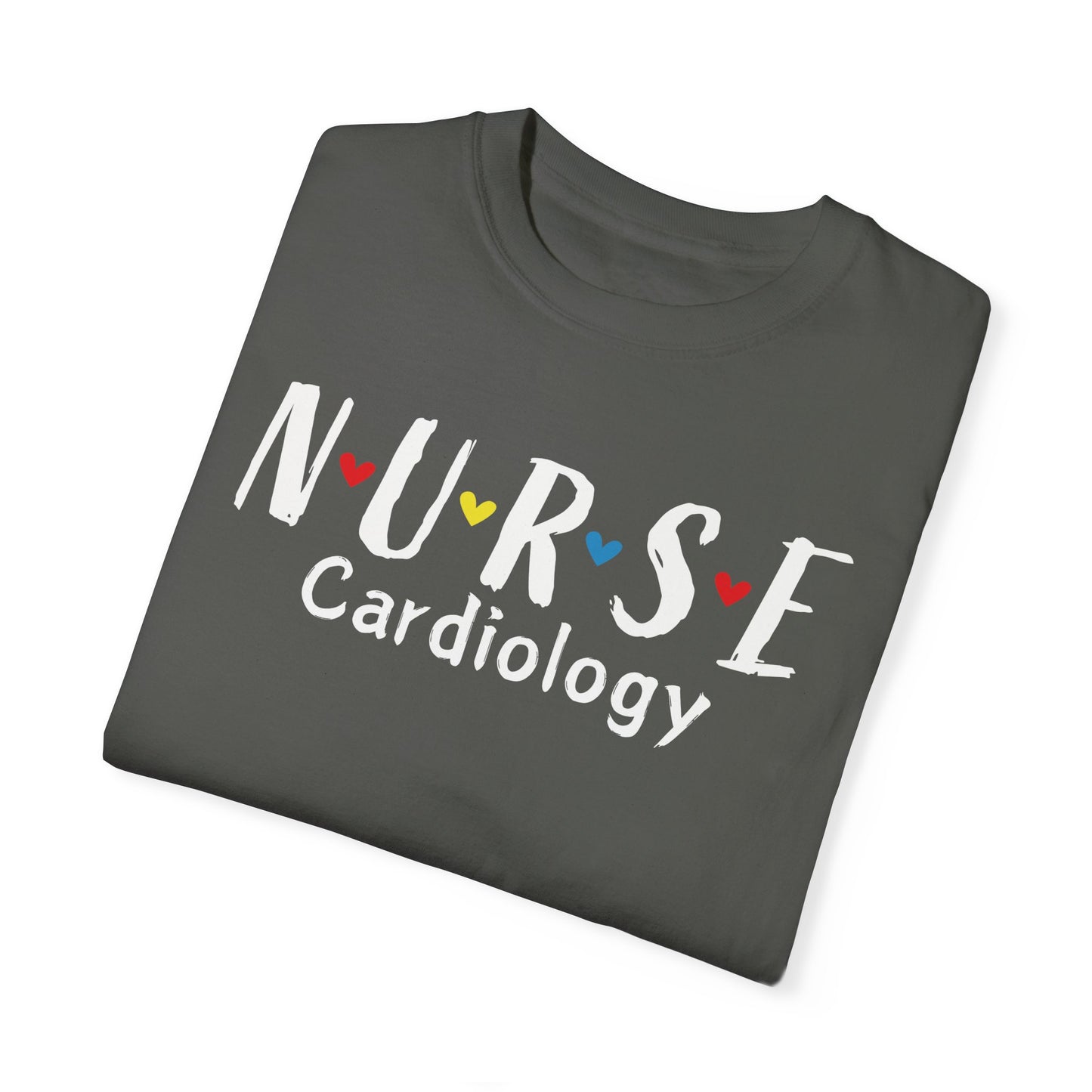 Cute Heart Nurse Cardiology Comfort Colors Shirt