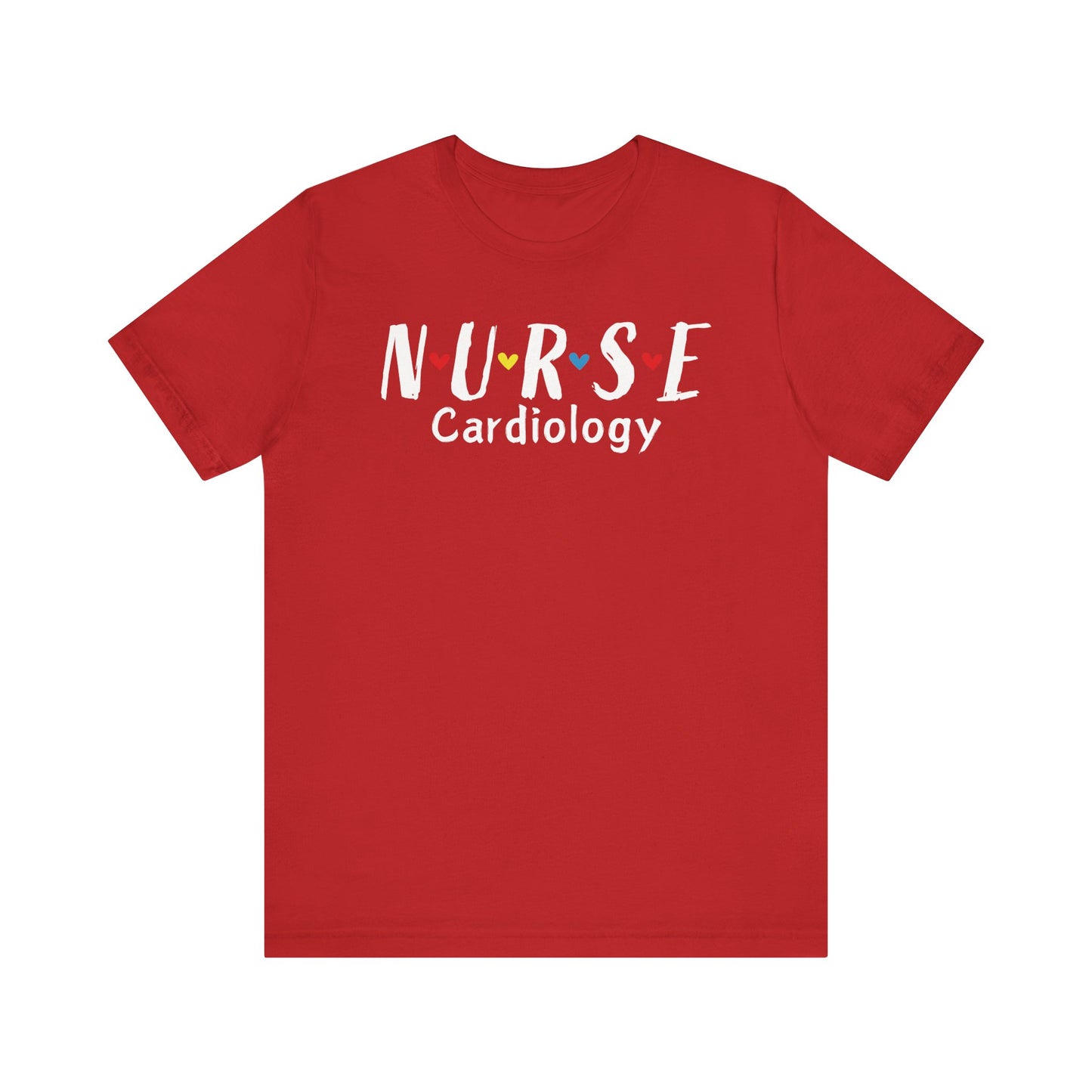 Cute Heart Nurse Cardiology Bella Canvas Shirt