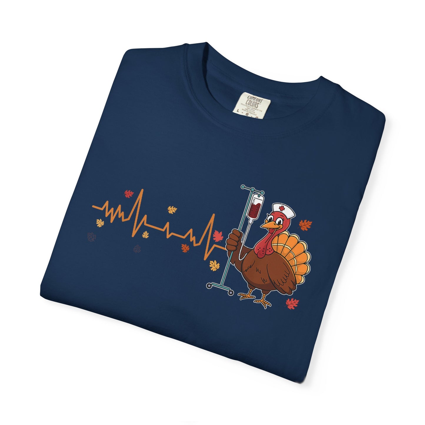 EKG turkey full front Nurse , pediatric nurse thanksgiving shirt, gildan turkey nurse shirt, Peds nurse , fall nurse shirt