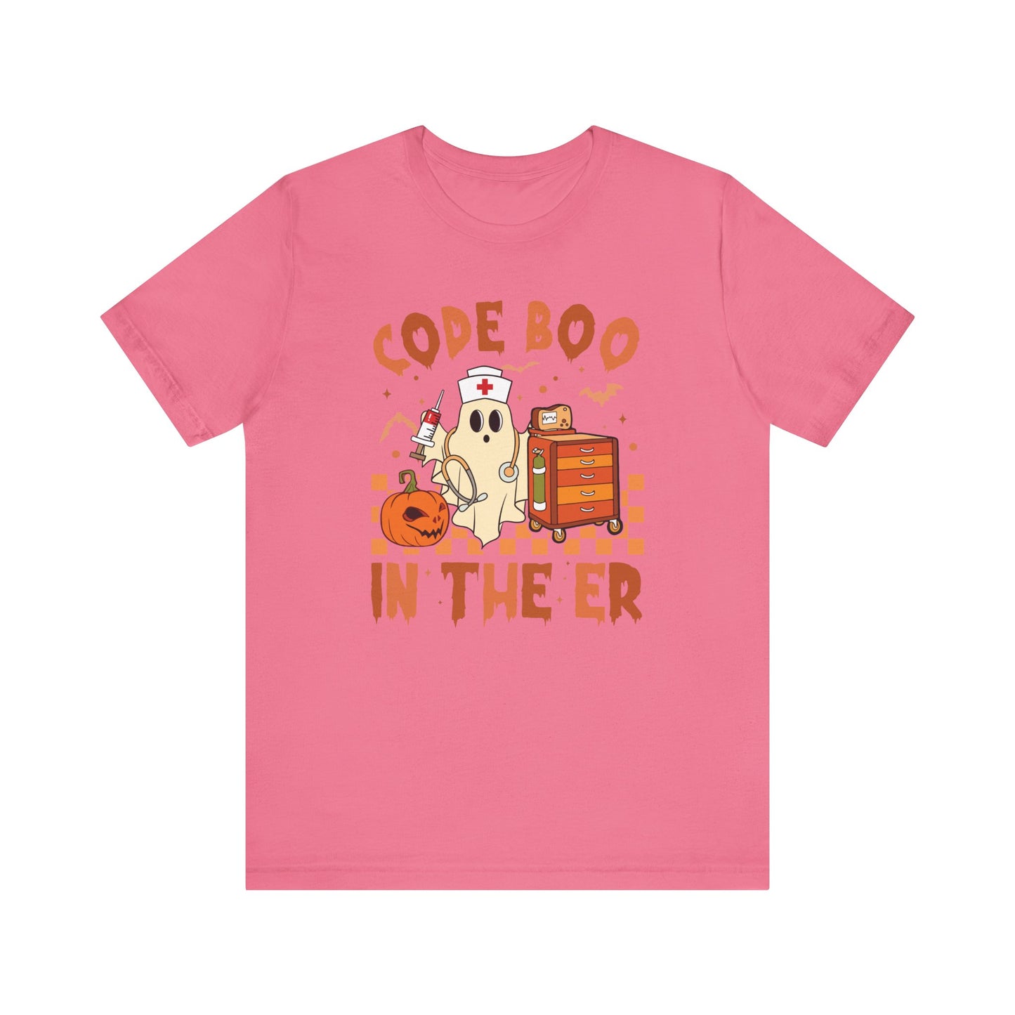 Code Boo in the ER, pediatric nurse Halloween shirt,, Comfort colors ghost nurse shirt, Peds nurse , Spooky nurse shirt