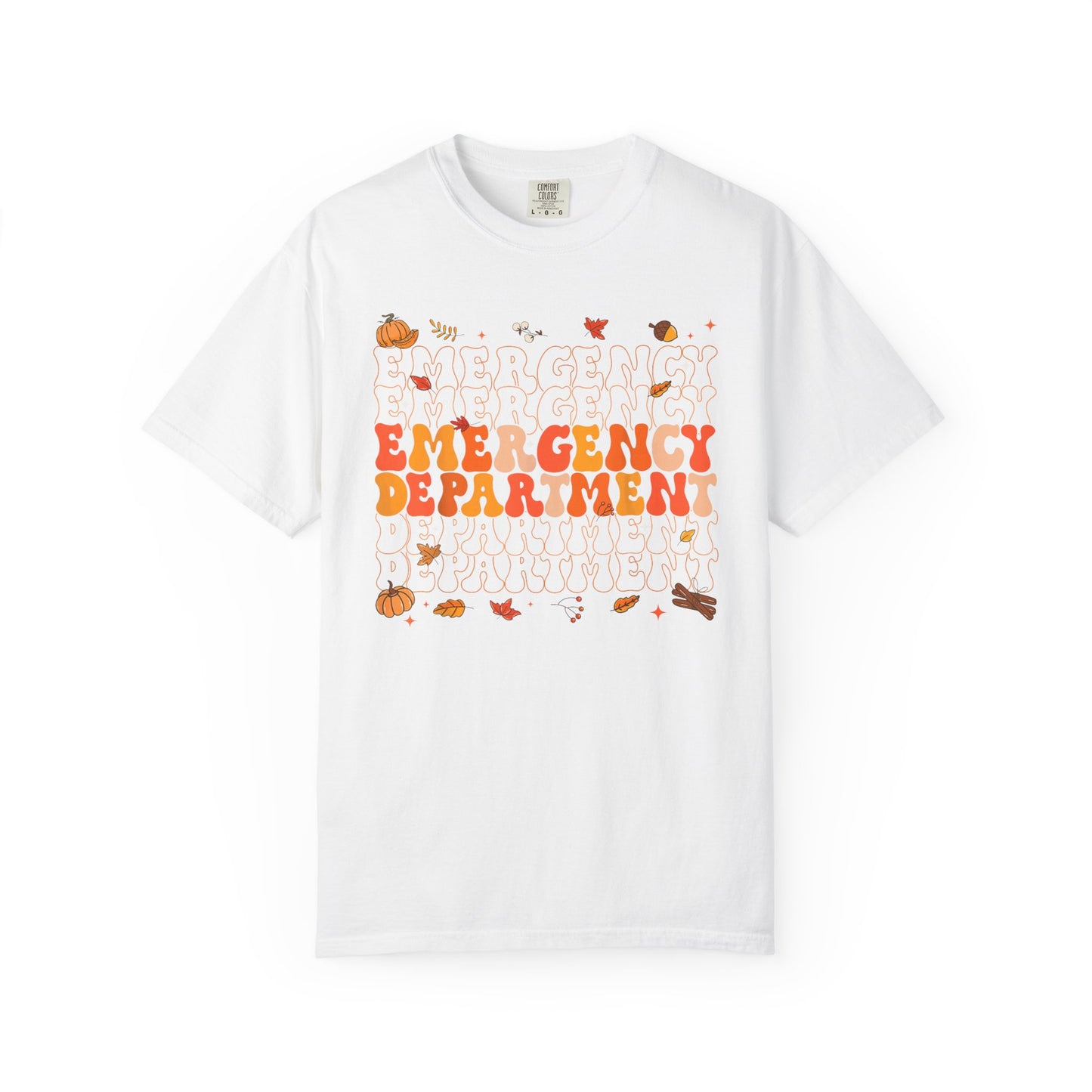 Emergency Fall comfort colors comfy tshirt,  thanksgiving nurse tshirt