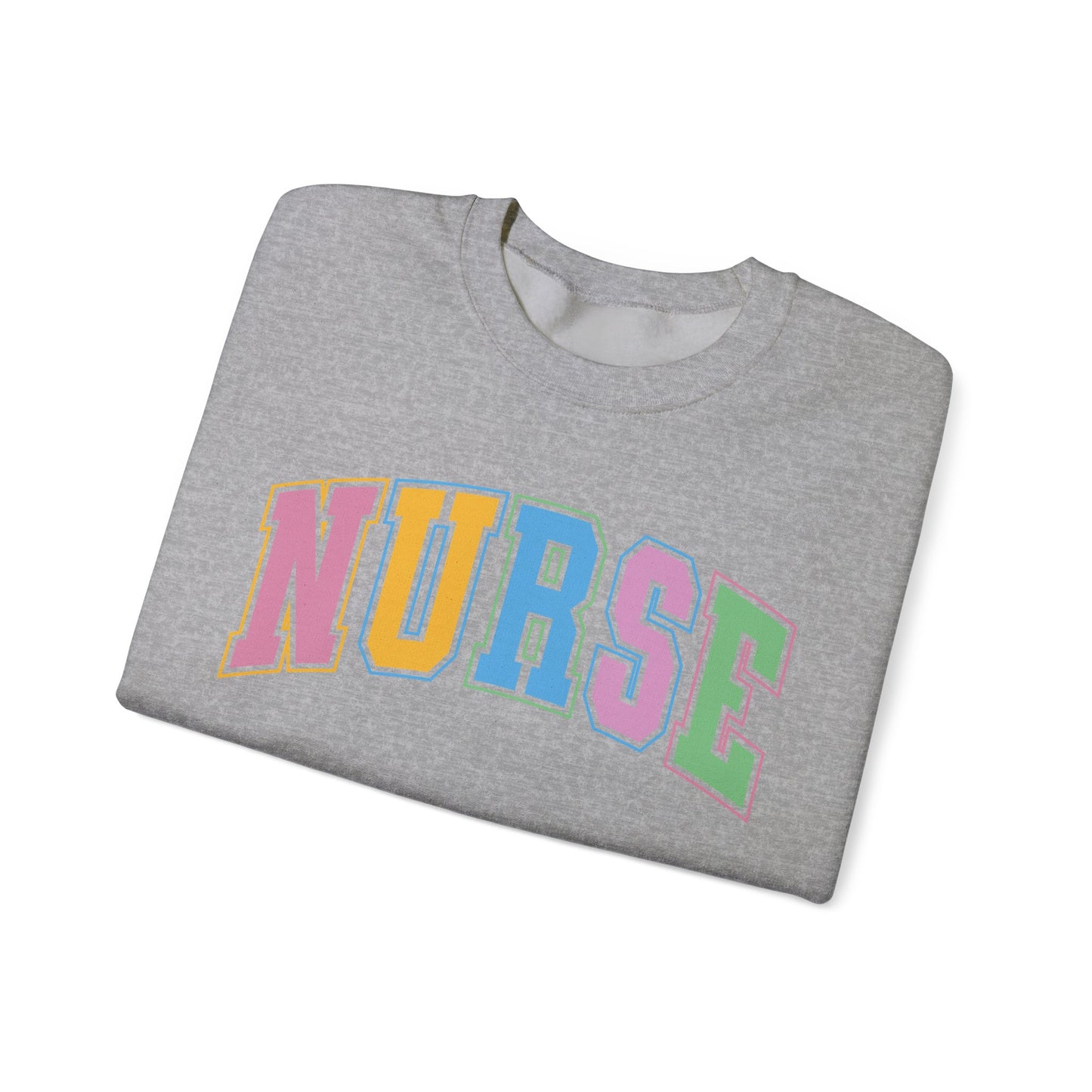 Multi Color Nurse  Varsity Letter Sweatshirt