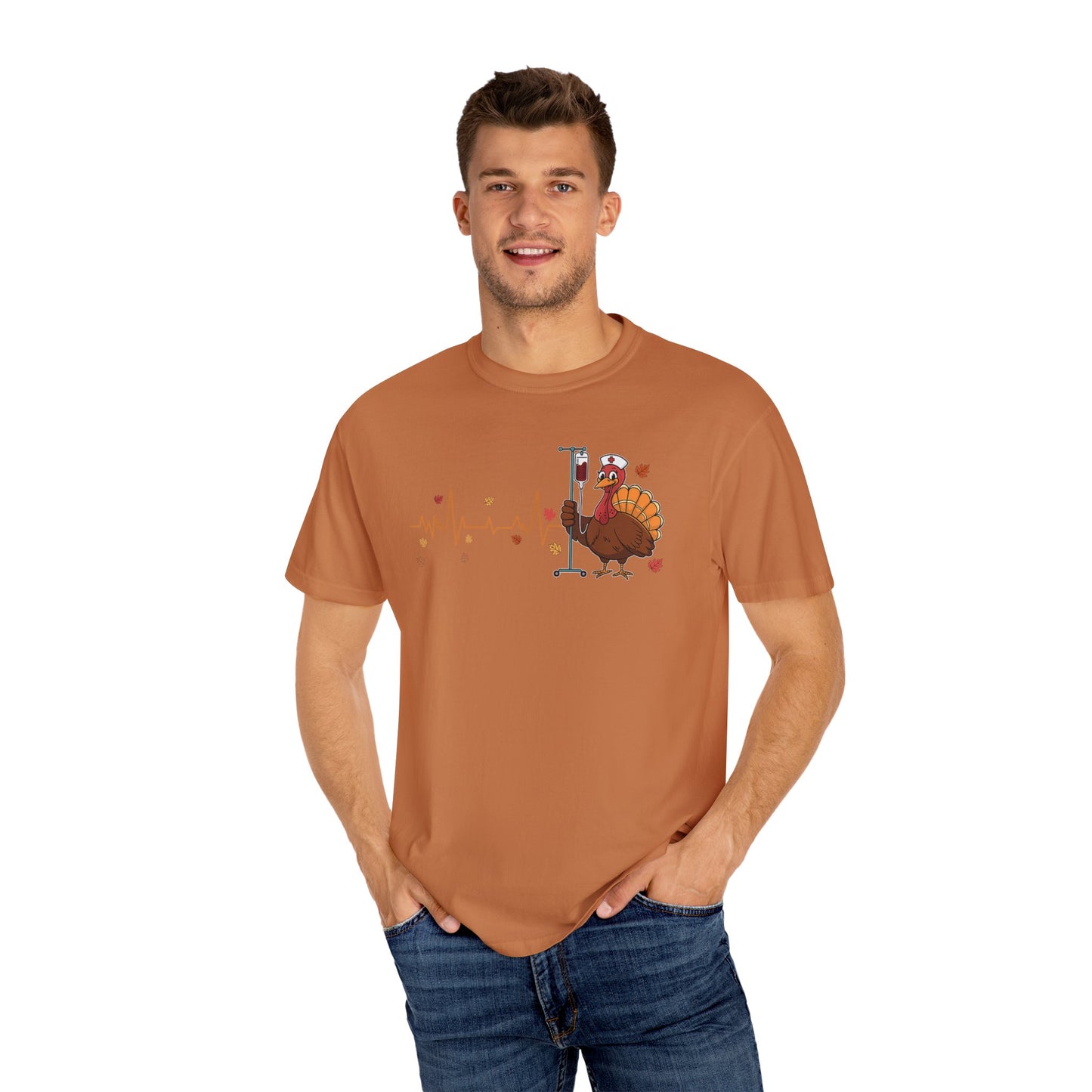 EKG turkey full front Nurse , pediatric nurse thanksgiving shirt, gildan turkey nurse shirt, Peds nurse , fall nurse shirt