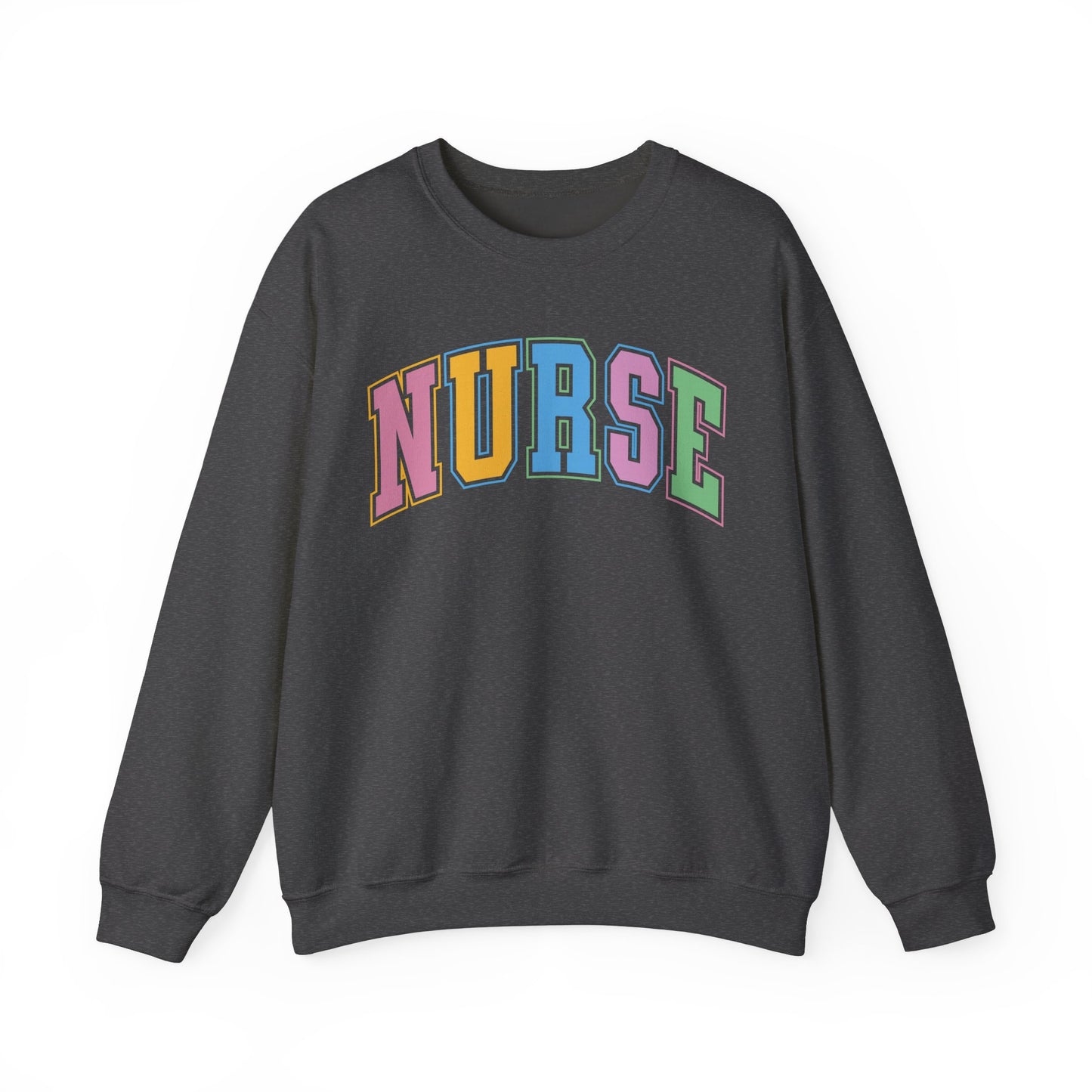 Multi Color Nurse  Varsity Letter Sweatshirt