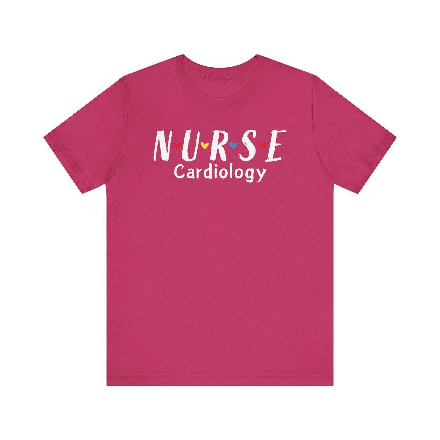 Cute Heart Nurse Cardiology Bella Canvas Shirt