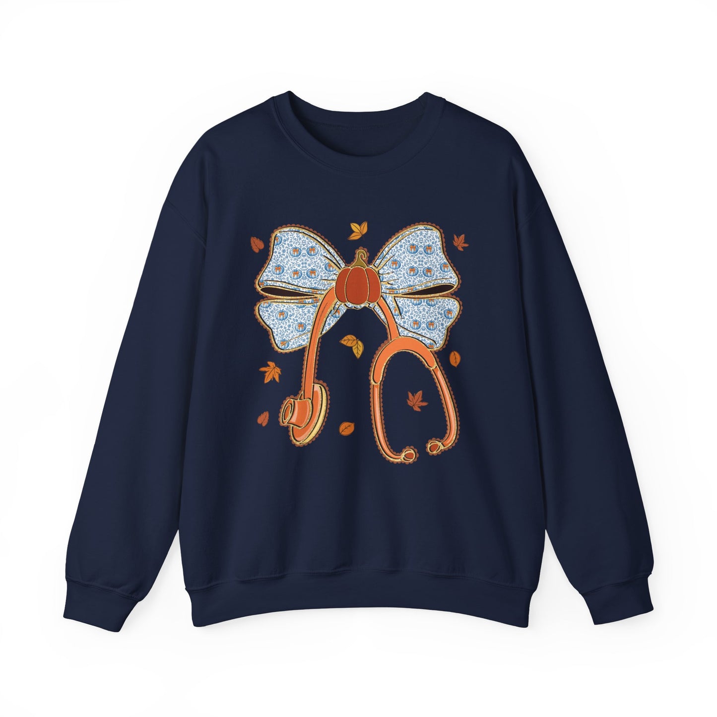 Nurse pumpkin stethoscope Fall gildan comfy sweatshirt,  thanksgiving nurse sweatshirt
