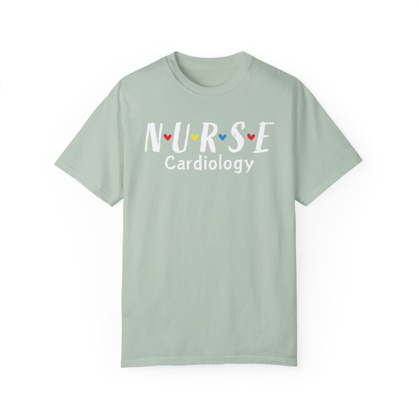 Cute Heart Nurse Cardiology Comfort Colors Shirt