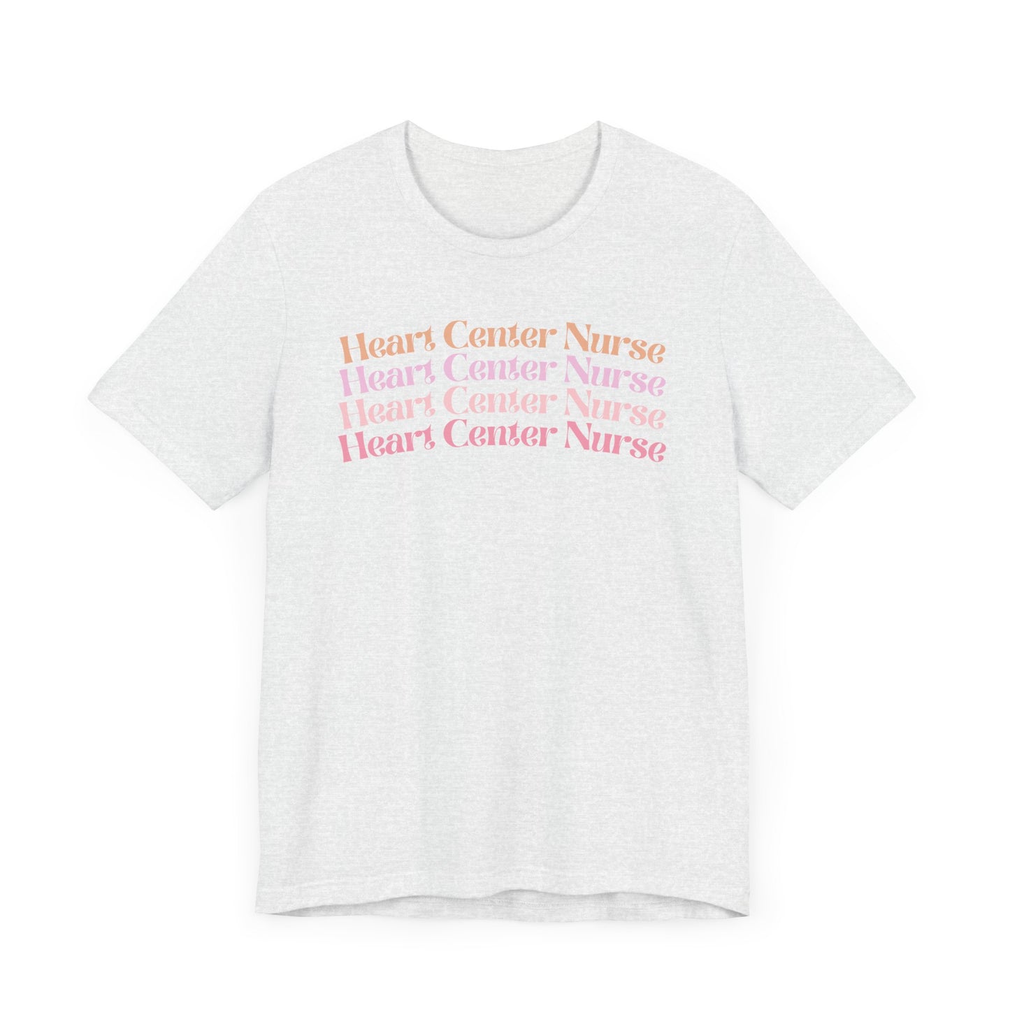 Heart Center Nurse Shirt, Cardiac Nurse Shirt, groovy nurse tees, nurse shirt for work, RN nurse shirt, cute nurse shirt, registered nurse