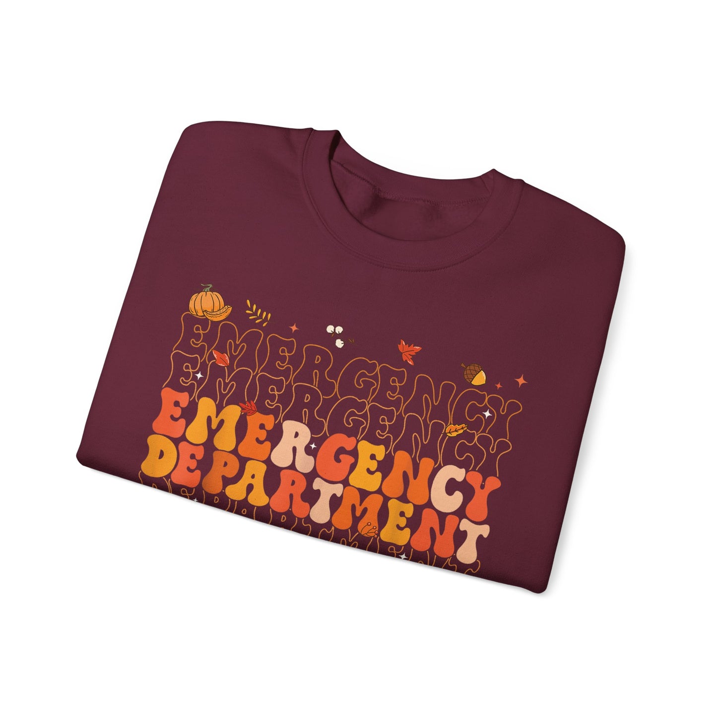 Emergency Fall gildan comfy sweatshirt,  thanksgiving nurse sweatshirt