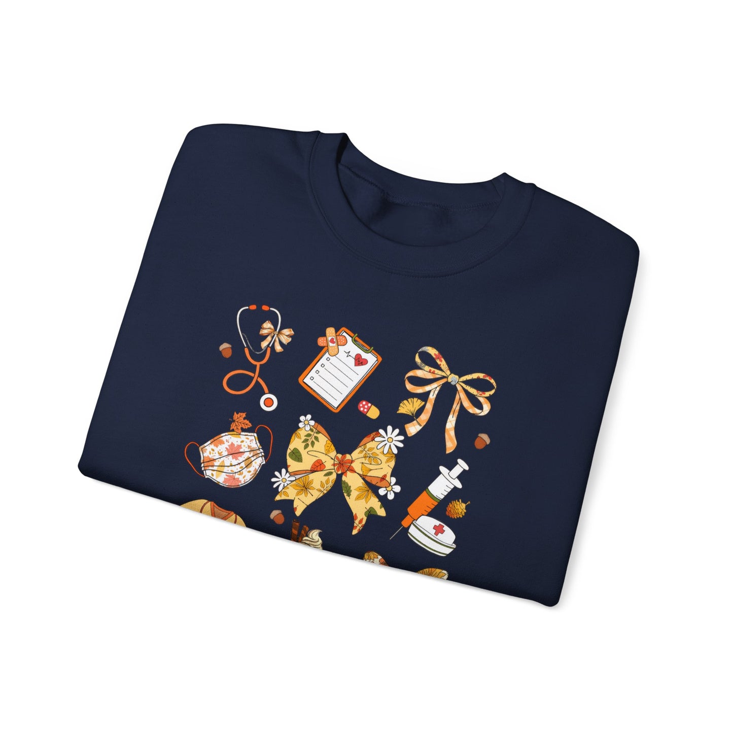 Cute Fall Pediatric Emergency Sweatshirt for all Fall Months, Nurse shirt, gift for nurse, coquette bow, everything fall
