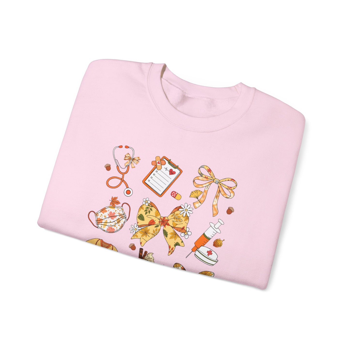 Cute Fall Pediatric Emergency Sweatshirt for all Fall Months, Nurse shirt, gift for nurse, coquette bow, everything fall