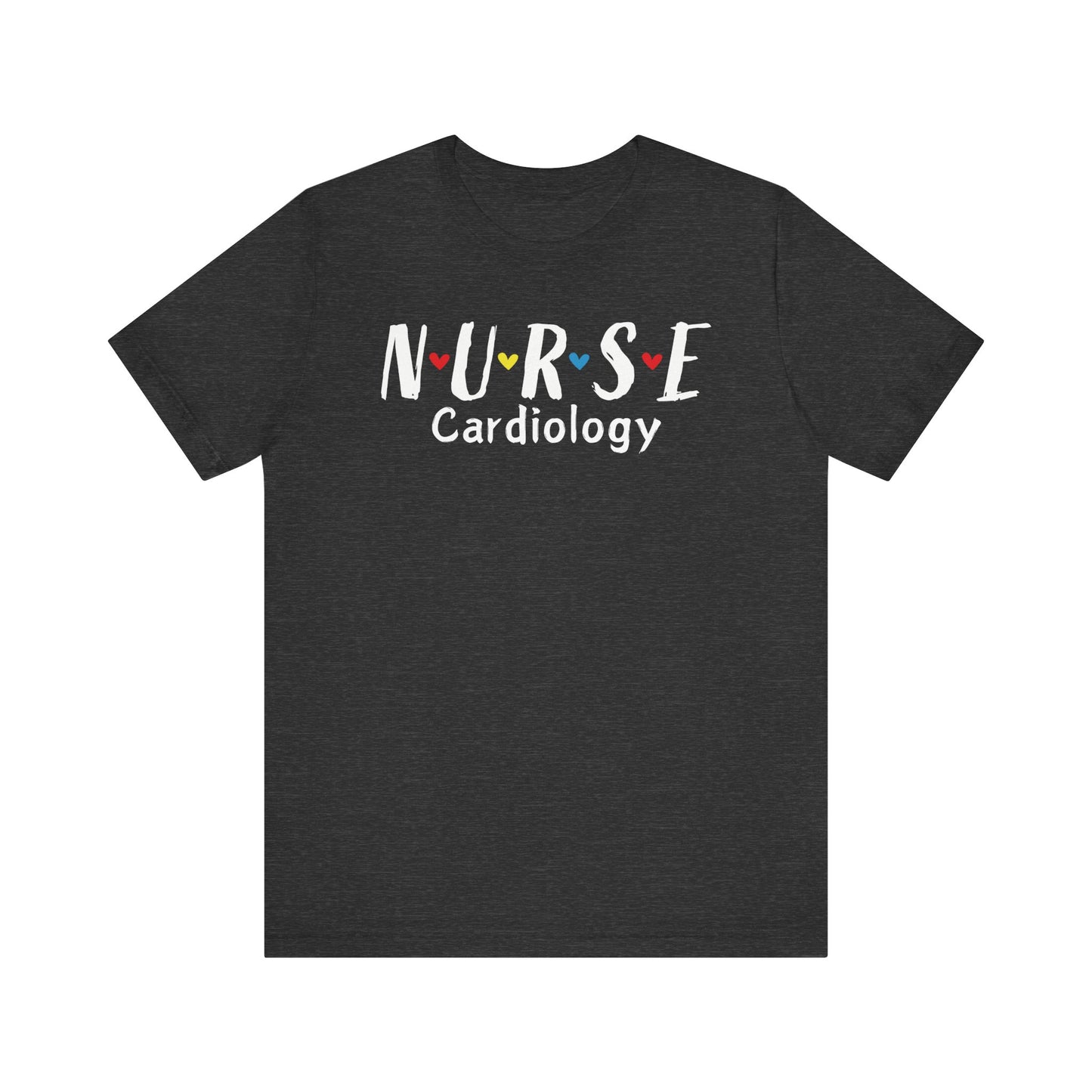 Cute Heart Nurse Cardiology Bella Canvas Shirt