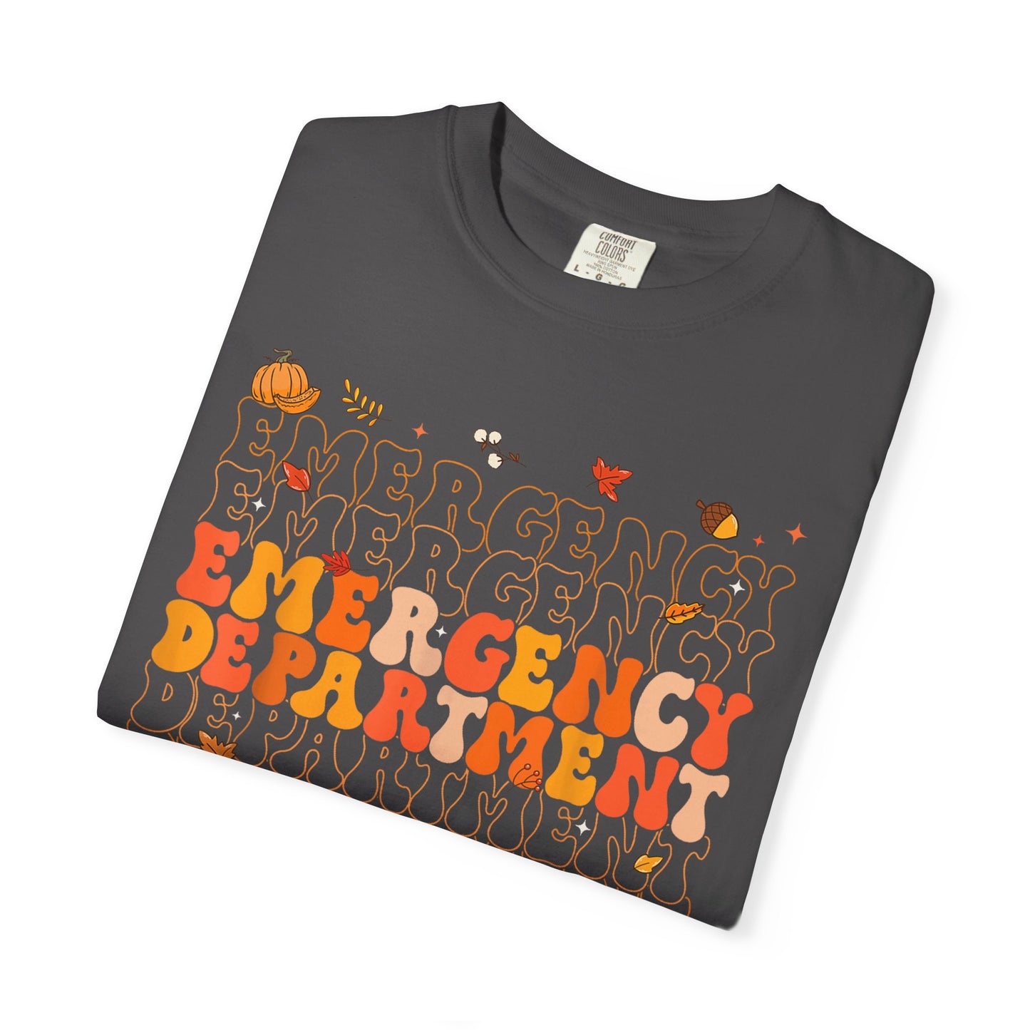 Emergency Fall comfort colors comfy tshirt,  thanksgiving nurse tshirt