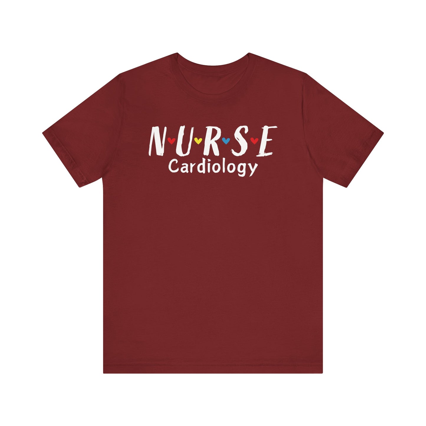 Cute Heart Nurse Cardiology Bella Canvas Shirt
