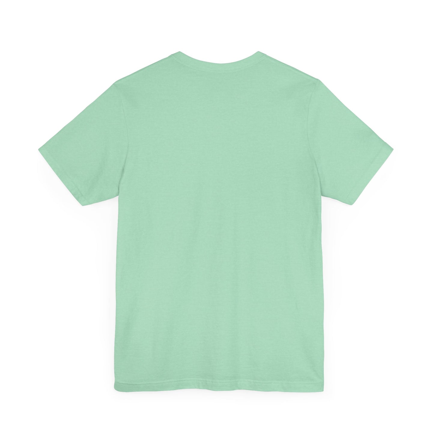 Rainbow Heart Center Bella Canvas Tshirt, multicolor tshirt perfect for work or out.