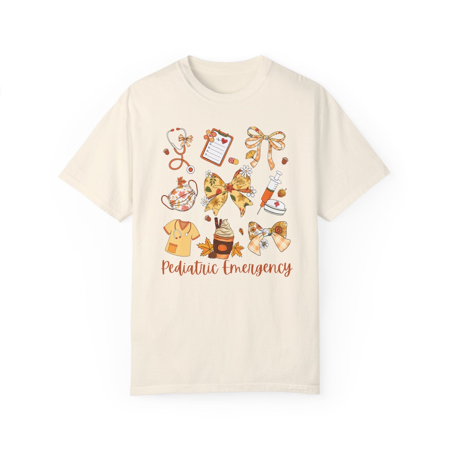 Cute Fall Pediatric Emergency Shirt for all Fall Months, Nurse shirt, gift for nurse, coquette bow, everything fall