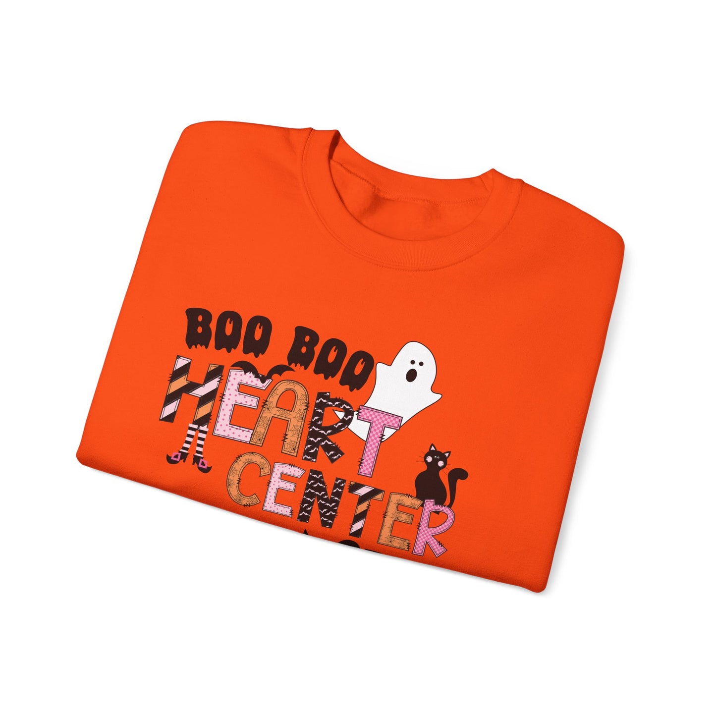 Cardiac Nurse Boo Boo Peds Crew, pediatric nurse Halloween sweatshirt,gildan  ghost nurse sweatshirt, Peds nurse , Spooky nurse shirt