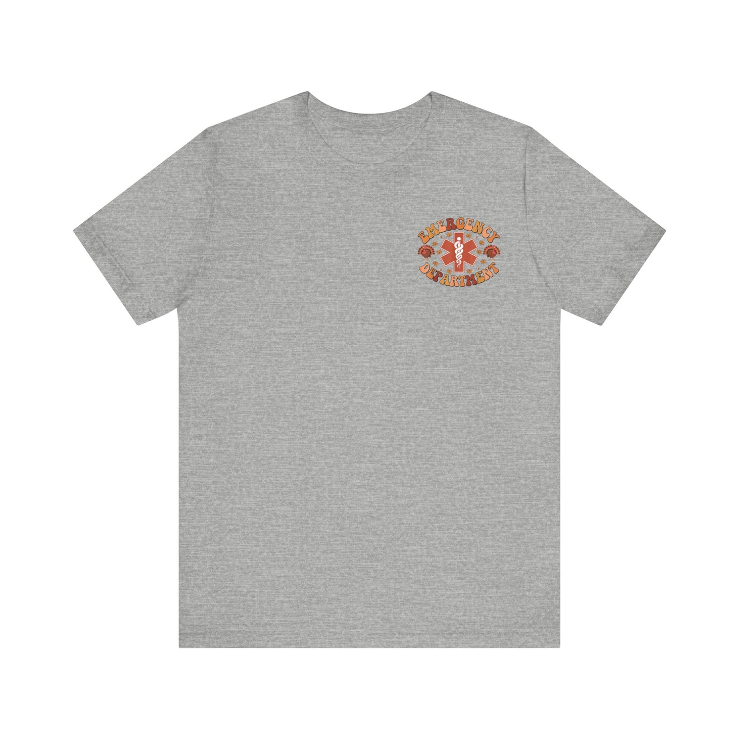 Turkey front ED sign, thanksgiving theme ED Nurse , pediatric nurse shirt, gildan turkey nurse shirt, Peds nurse,fall nurse shirt