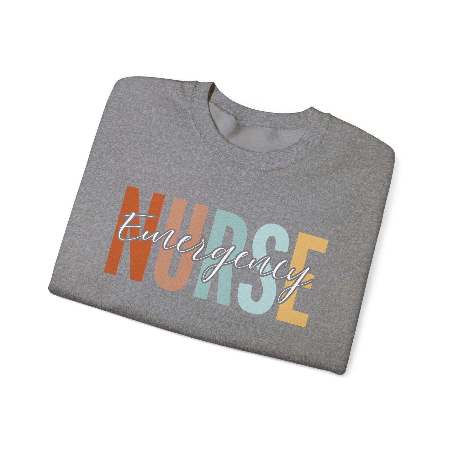 Rainbow Emergency Nurse Gildan Sweatshirt