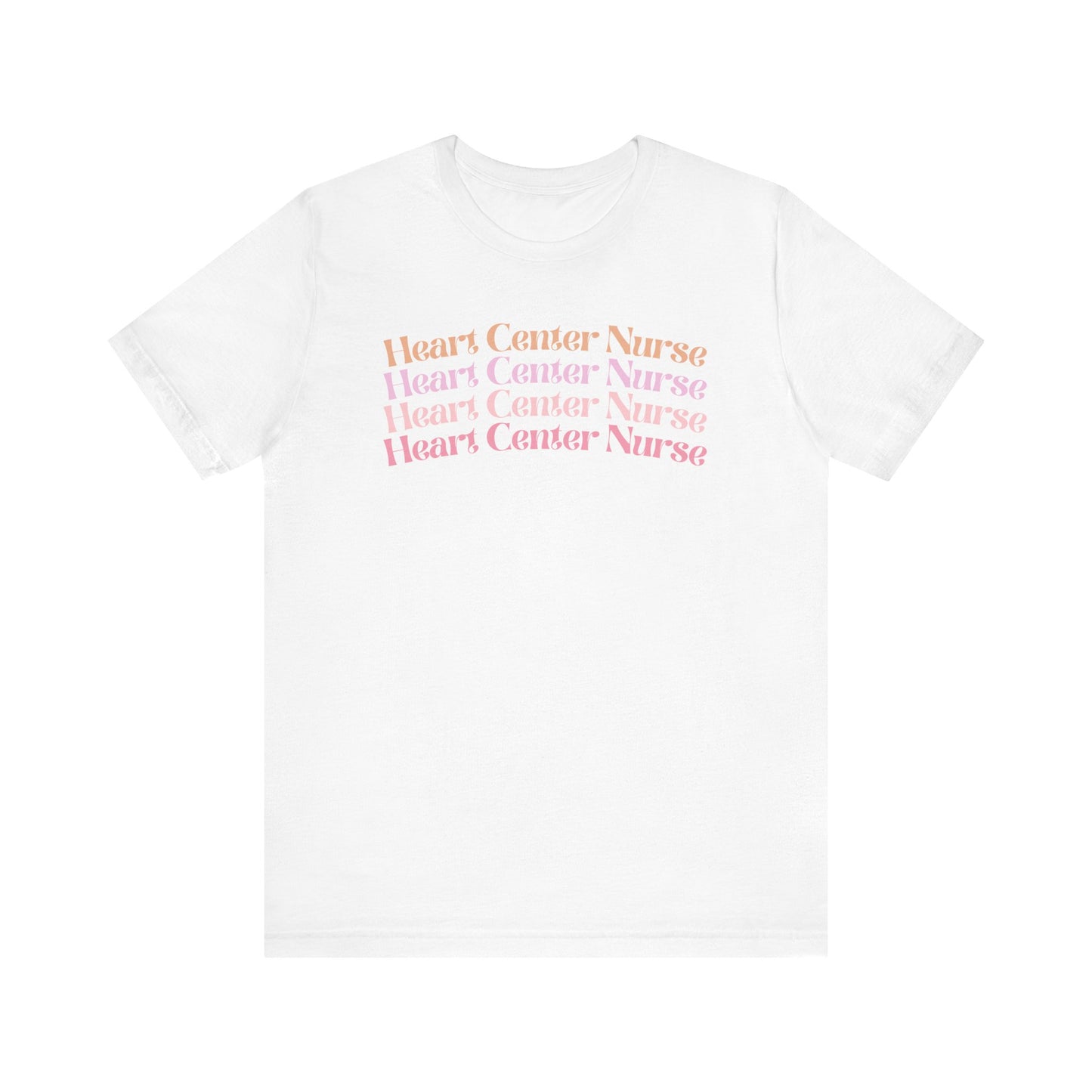 Heart Center Nurse Shirt, Cardiac Nurse Shirt, groovy nurse tees, nurse shirt for work, RN nurse shirt, cute nurse shirt, registered nurse