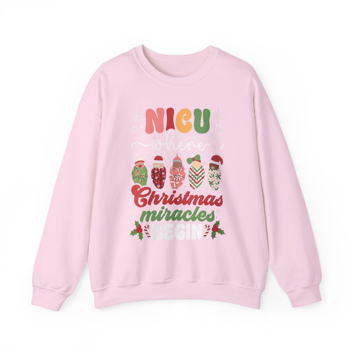 NICU Nurse Christmas Sweatshirt, Nurse Christmas sweatshirt, Baby Nurse Sweatshirt, gift for nurse, cute Christmas sweatshirt