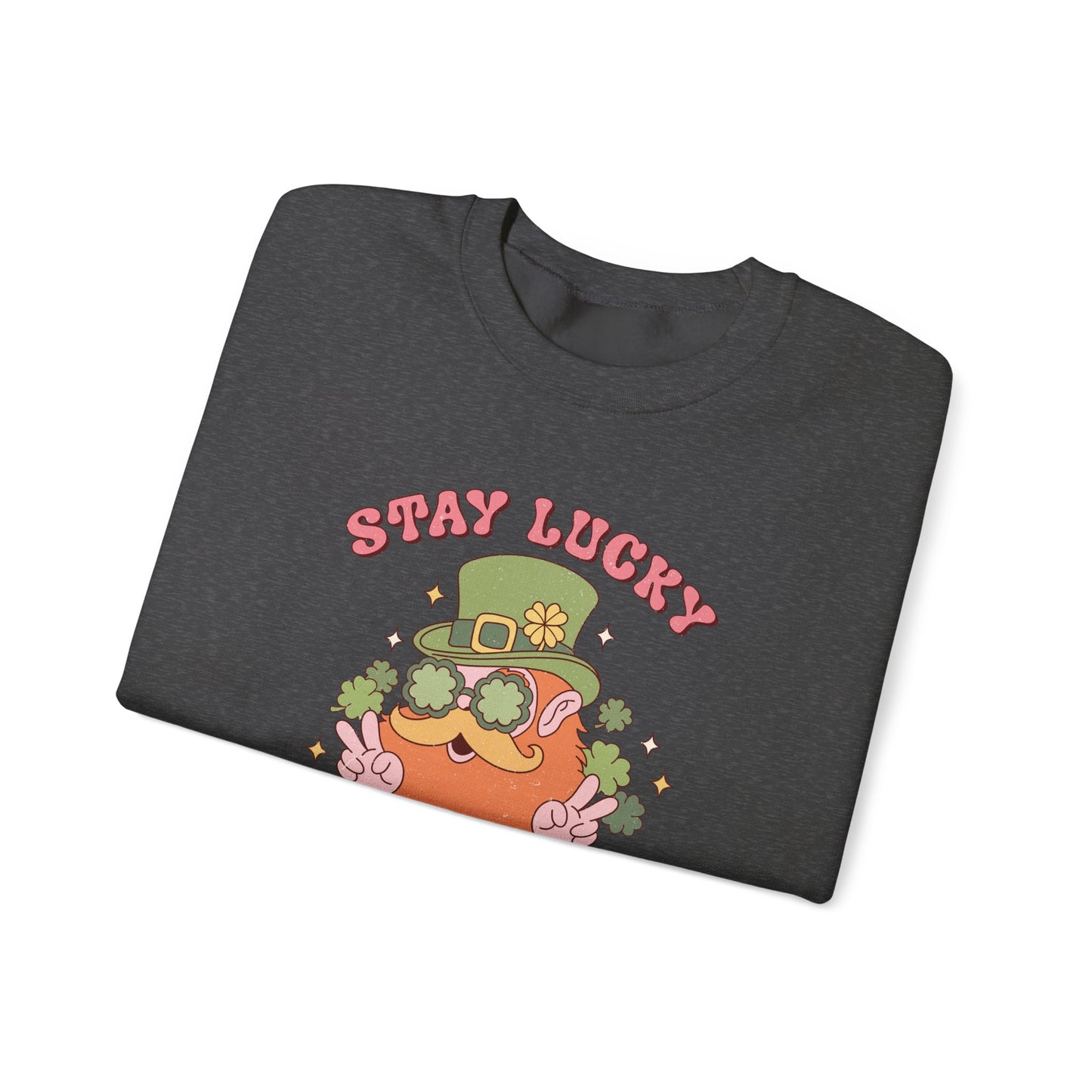 Stay Lucky and magical leprechaun Nurse St. Patricks Day Sweatshirt,  RN sweatershirt, ER Nurse, NICU Nurse, PICU nurse, clover, lucky nurse sweatshirt.