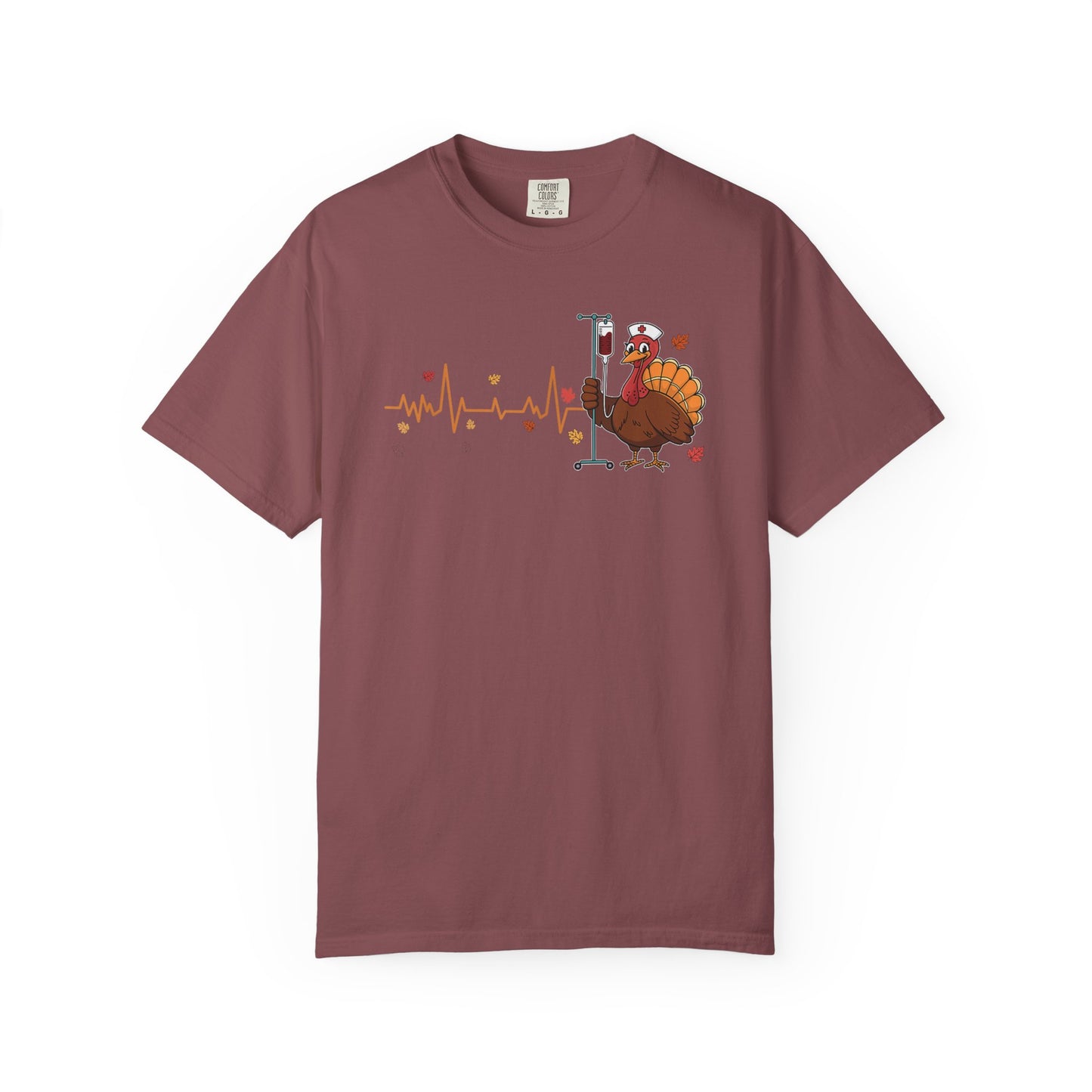 EKG turkey full front Nurse , pediatric nurse thanksgiving shirt, gildan turkey nurse shirt, Peds nurse , fall nurse shirt