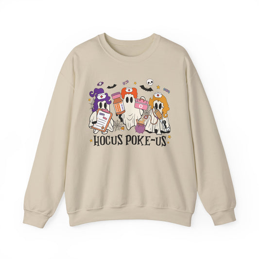 Funny Ghost pediatric nurse sweatshirt, Halloween sweatshirt, spooky season, ER RN, NICU nurse,  Halloween Nurse,, floral Halloween ghost,