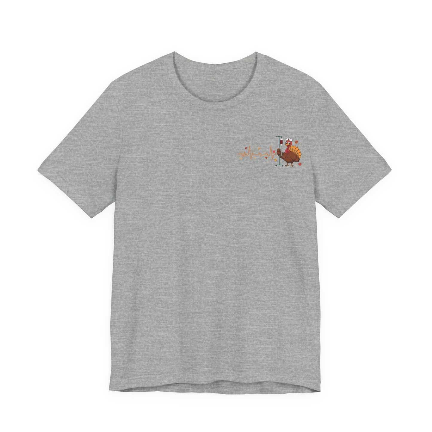 Turkey pocket design ED Nurse , pediatric nurse thanksgiving  shirt, gildan turkey ekg nurse shirt, Peds nurse , fall nurse shirt