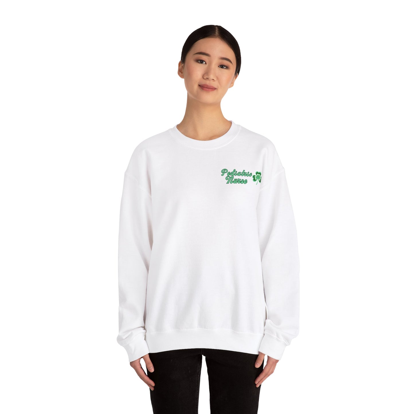 Pediatric Nurse St. Pattys Sweatshirt Its a Good Day to be a Peds Nurse St. Patricks Day Sweatshirt. Pocket design with back design!