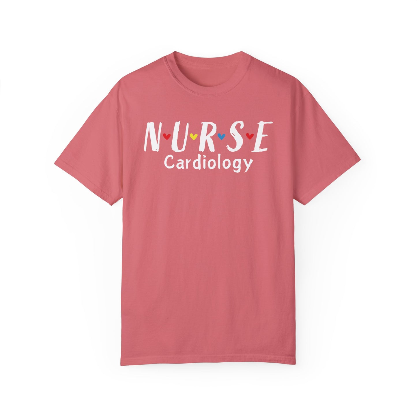 Cute Heart Nurse Cardiology Comfort Colors Shirt