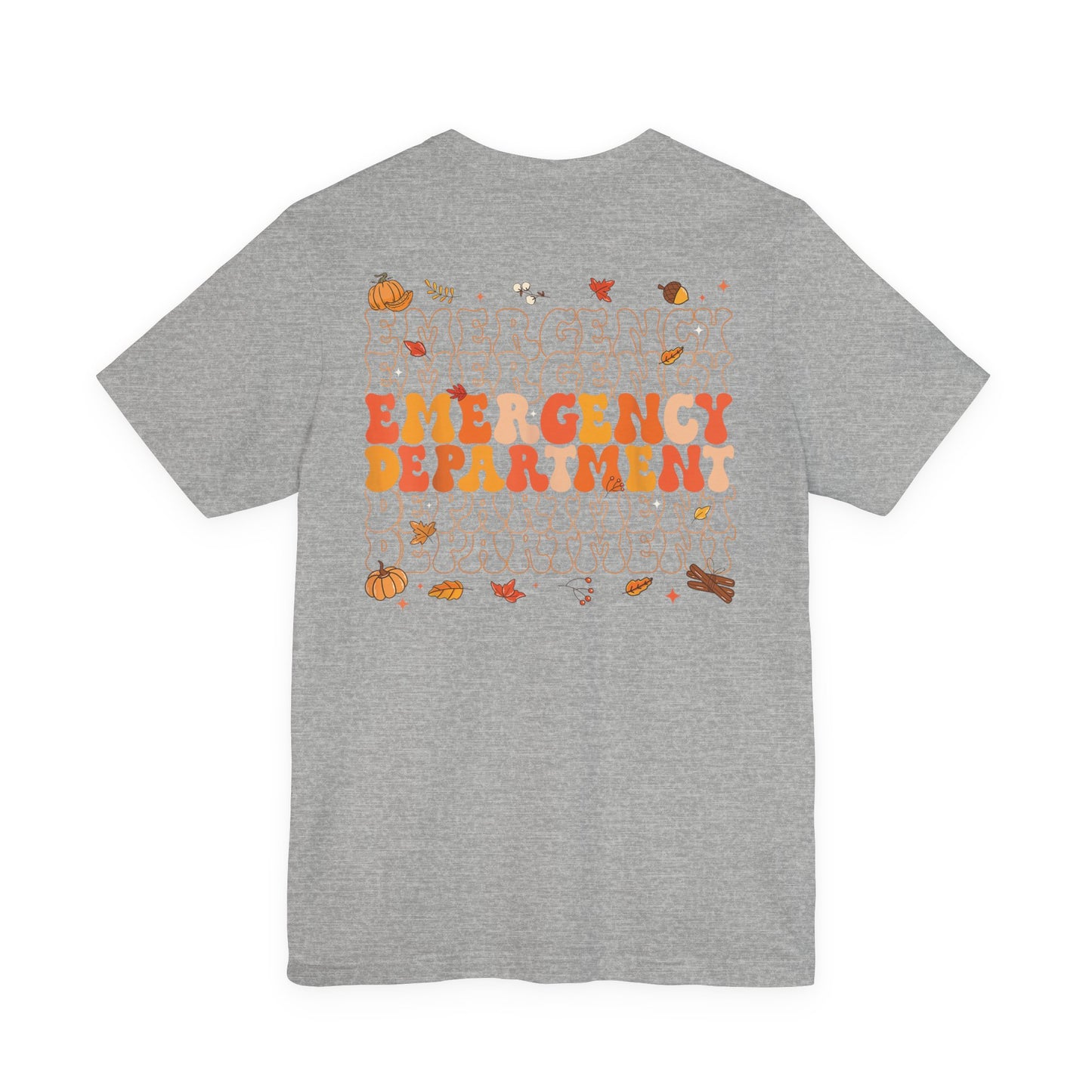 Turkey front ED sign, thanksgiving theme ED Nurse , pediatric nurse shirt, gildan turkey nurse shirt, Peds nurse,fall nurse shirt