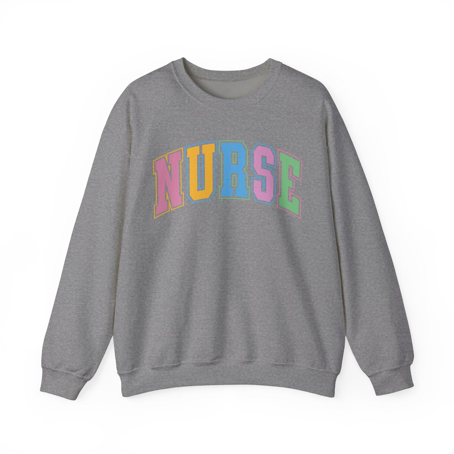 Multi Color Nurse  Varsity Letter Sweatshirt