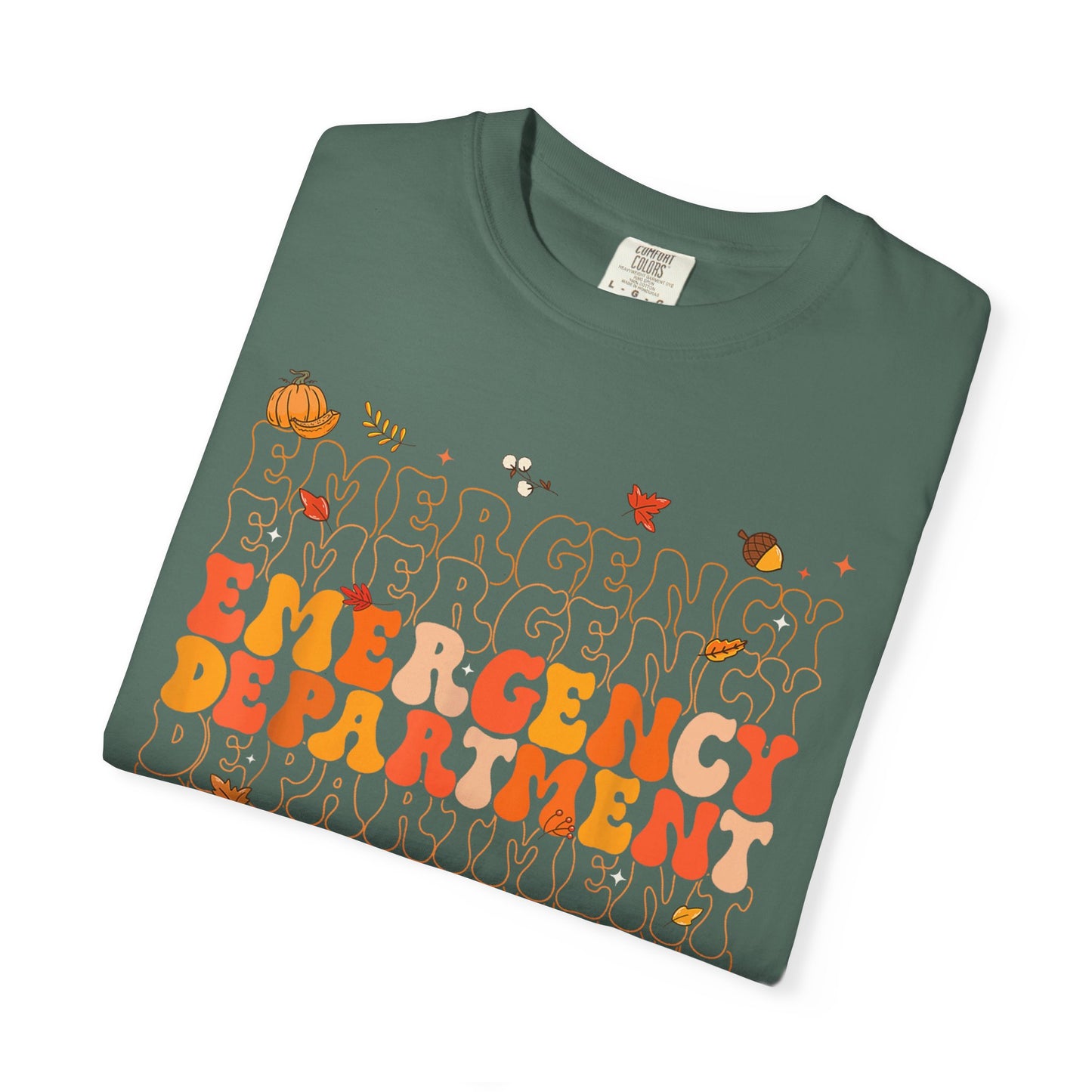 Emergency Fall comfort colors comfy tshirt,  thanksgiving nurse tshirt