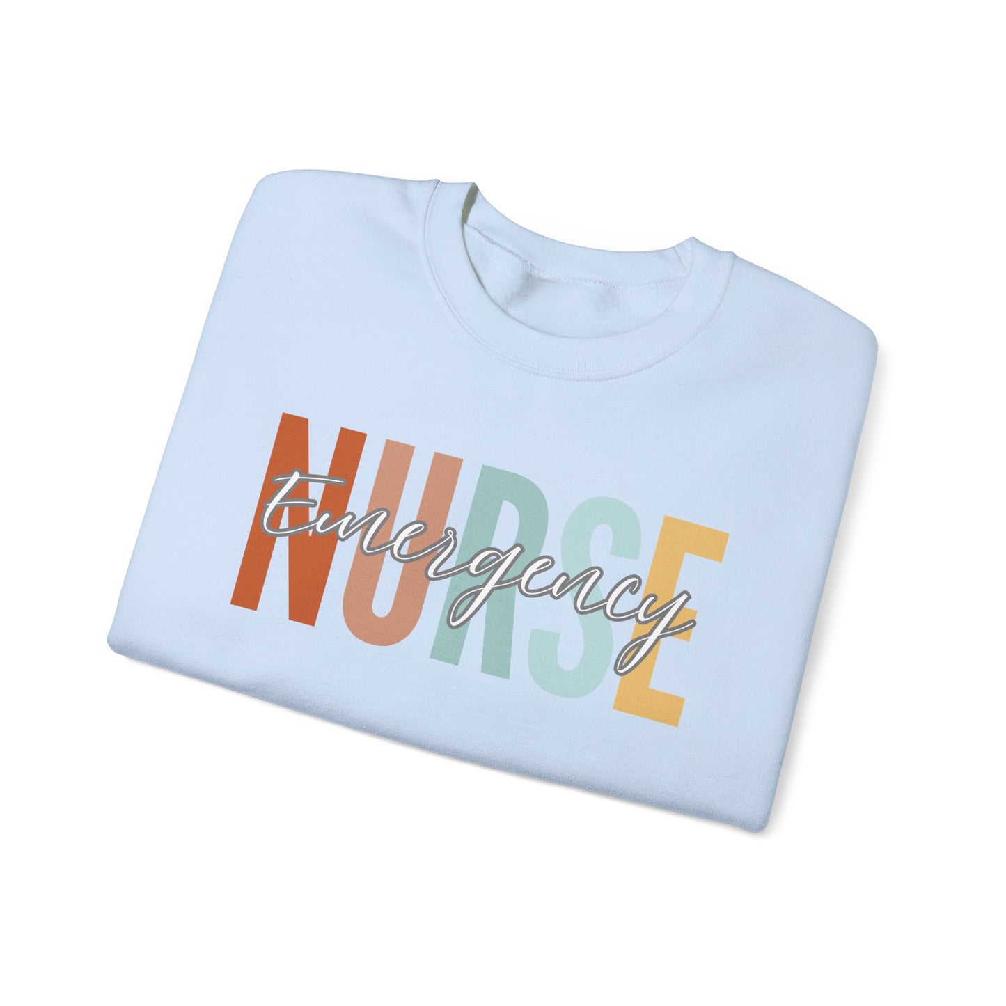 Rainbow Emergency Nurse Gildan Sweatshirt