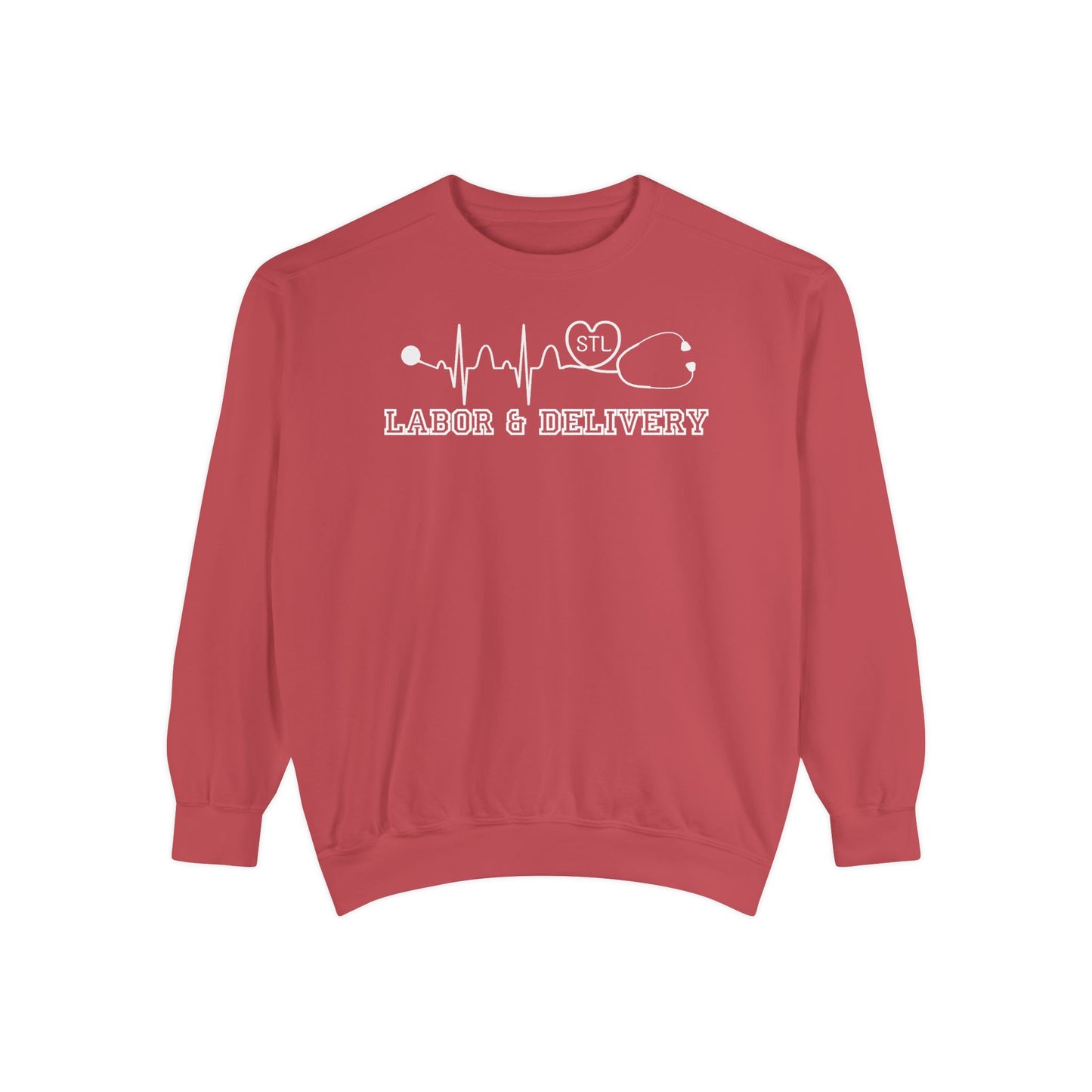 Labor and delivery stl comfort colors sweatshirt, cozy sweatshirt !